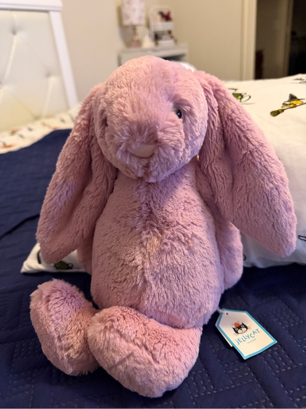 Jellycat Blush Pink Plush Bunny with Long Ears